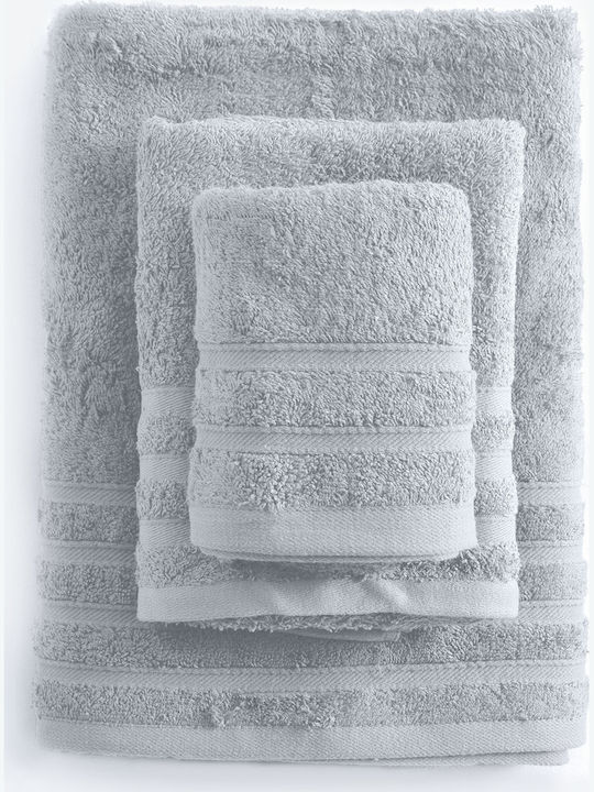 Rythmos Bath Towels Set 5pcs Lagoon Light Gray ...