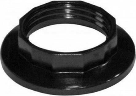 Adeleq Replacement Washer for Lighting Fixtures E14 Threaded Black Wheel Black 16-1012
