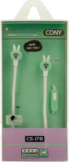 CS-178 In-ear Handsfree with 3.5mm Connector Green