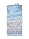 Viopros Sheet Set Single Cotton Morgan Blue 160x260cm 3pcs