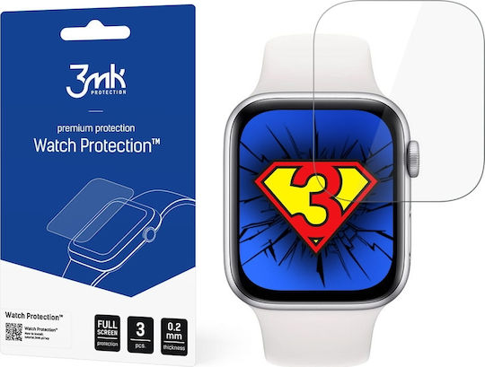 3MK ARC SE Fullscreen Protection Displayschutzfolie für das Apple Watch 40mm,Apple Watch 4/5/6/SE 40mm 3Stück MA006579