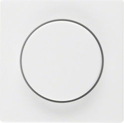 Hager Q.1/Q.3 Dimmer-Schalterplatte Leuchtend in Weiß Farbe 11376089