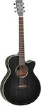 Tanglewood Semi-Acoustic Guitar TWBB SFCE Blackbird Cutaway Black Satin