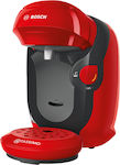 Bosch Style Καφετιέρα για Κάψουλες Tassimo Πίεσης 3.3bar Red