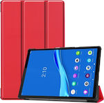 Smart Tri Fold Flip Cover Synthetic Leather Red (Lenovo Tab M10 FHD Plus (2nd Gen) 10.3")