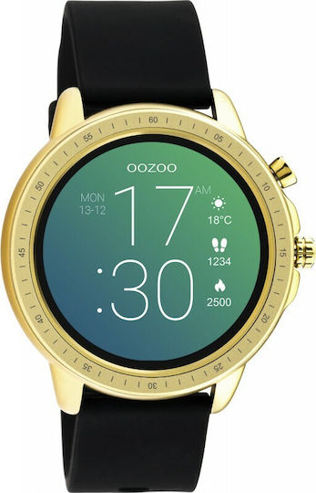 Oozoo Q00301 45mm Smartwatch cu Pulsometru (Auriu)