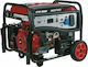 Geotec GTG3500E Generators Benzin mit Kickstart, Rädern und maximaler Leistung 3.5kVA