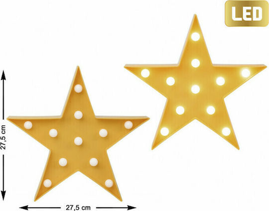 Kiokids Kinder Wandleuchte LED Kunststoff Star