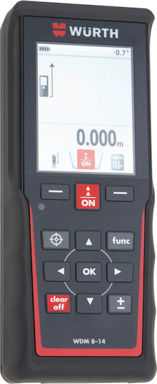 Wurth Μέτρο Laser WDM8-14 200M με Δυνατότητα Μέτρησης 200m