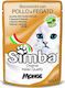 Monge Wet Food for Adult Cats in Pouches with Chicken and Liver 100gr