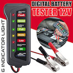 30020011 Αναλογικό Battery Tester με Κροκοδειλάκια 12V