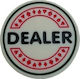 Modiano Dealer Button Πλαστικό Λευκό