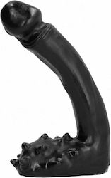 All Black Franklin Dildo mit Hoden Black 19cm