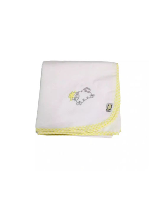 Figlio Bino Oiță Swaddle Blanket Galben 88x90εκ.