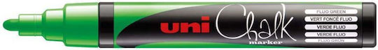 Uni-Ball Chalk Marker PWE-5M Marker Green Blackboard Liquid Chalk for Glass Στρογγυλή Μύτη 1.8-2.5mm