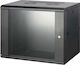 Safewell Επιτοίχια Καμπίνα Rack 12U 54x45x58cm Μαύρο SMC5412