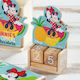 Christening Favor with Calendar Minnie Tropical made of Wood 48pcs