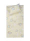Viopros Kids Quilt Set Semi Double with Pillowcase Evan Yellow 180x240cm