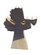 InTheBox Weihnachtliche Holz Figur Cherub Gray 20x20x2.5cm