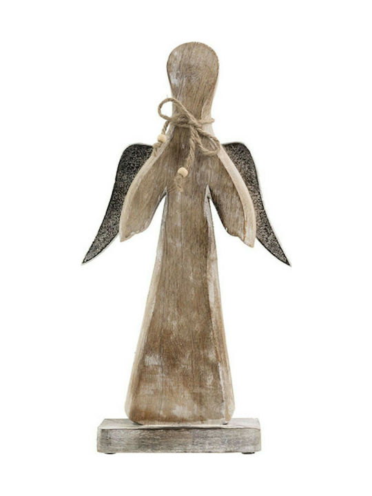 InTheBox Christmas Wood Cherub Figure Silver 42x35x7cm