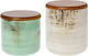 Cryspo Trio Country Mix Set 2 Pieces Coffee Porcelain Jars with Lid 12cm
