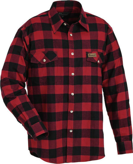 Pinewood Lumbo Hunting Shirt Red/Black Shirt Red