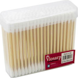 Viosarp Cotton Buds Wooden 100pcs