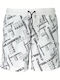 Karl Lagerfeld Men's Swimwear Shorts White with Patterns