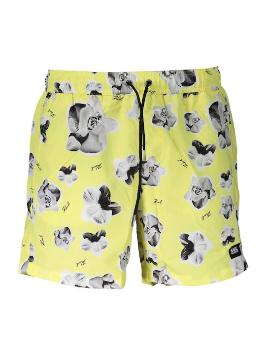 Men's Swimwear Shorts Yellow Floral