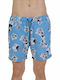 Men's Swimwear Shorts Light Blue Floral