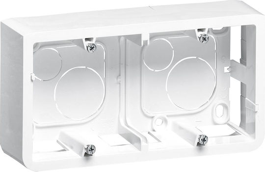 Legrand Mosaic Wechselrahmen für Tastaturen 4 Positionen Wandmontage 4 oder 5 oder 2x2 Elemente Horizontal in Weiß Farbe 080285