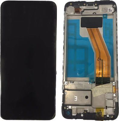 Samsung Mobile Phone Screen Replacement with Frame andTouch Mechanism for Galaxy M11 (Black)