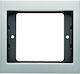 Hager K.5 Vertical Switch Frame 1-Slot Silver 13137003