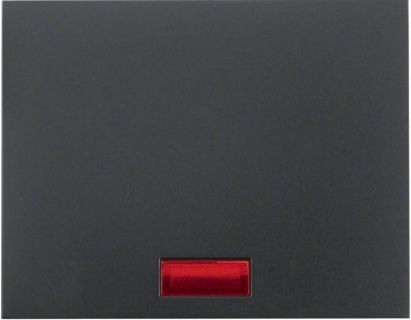 Hager K.1 Lighting Switch Front Switch/Mute Illuminated in Gray Color 14157006
