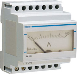 Hager Electric Panel Ammeter Αναλογικό 0-100Α SM100