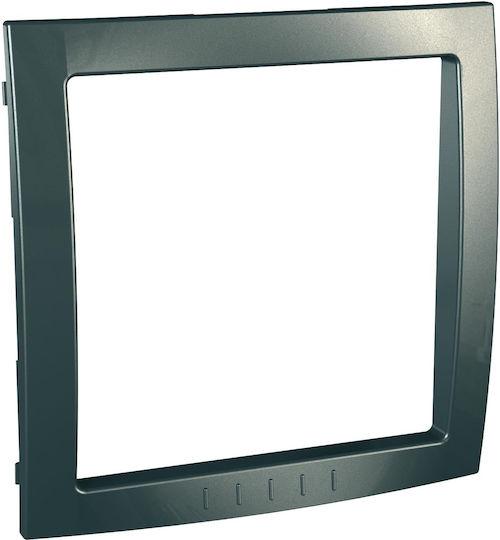 Schneider Electric Unica Colors Switch Frame 1 Position Vertical Installation Decorative in Gray Color MGU400024