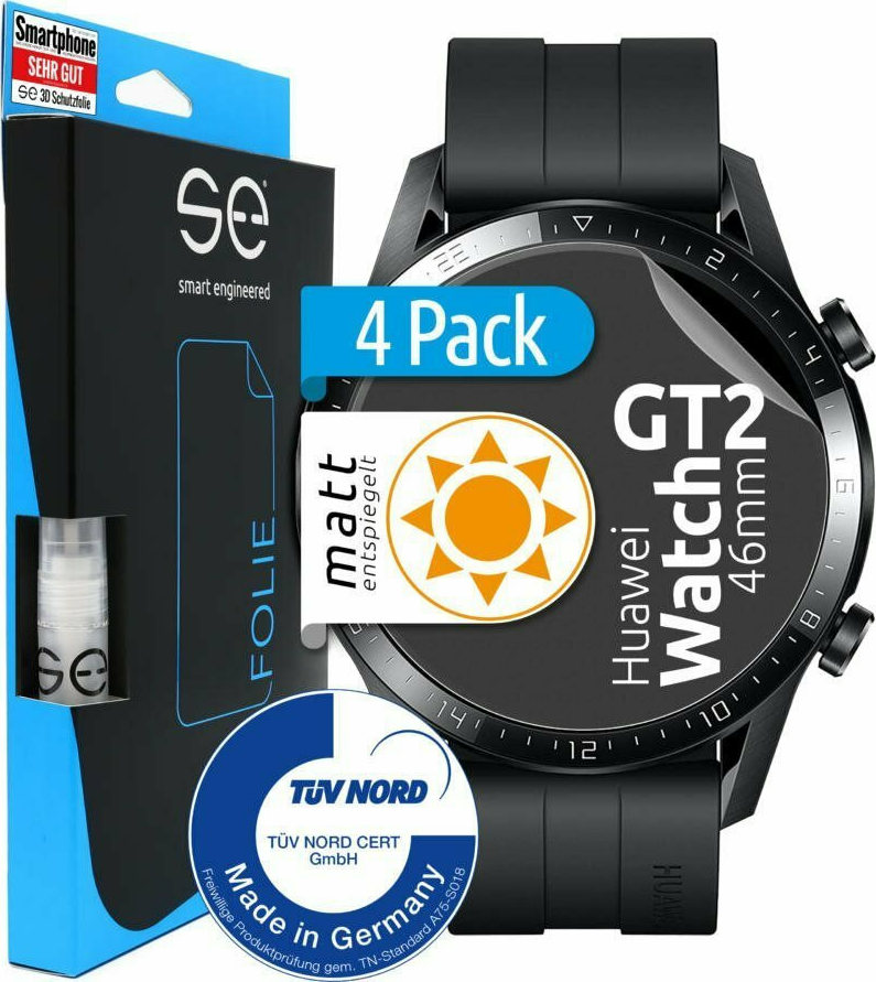 Smart Engineered 4x3D Screen Protector Matte (Huawei Watch GT2 46mm