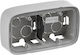 Legrand Valena Allure Switch Box Wall-mounted 2 Positions Aluminum in Gray Color 755572