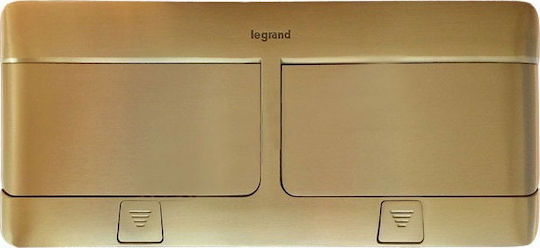 Legrand Mosaic Eingebautes Elektrisches Gehäuse Pop-up 8 Element Messing in Kupfer Farbe