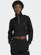 Adidas Cropped Hanorac pentru Femei Negru