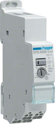 Hager 1NO Αθόρυβο Με Χρονορύθμιση Phase Relays Verriegelung 16A Single Pole with Voltage 230V EPS450B