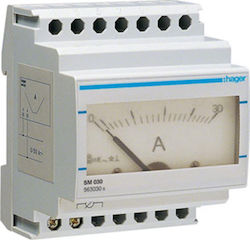 Hager Electric Panel Ammeter Αναλογικό 0-30Α SM030