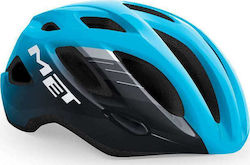 MET Idolo Road / Mountain Bicycle Helmet with LED Light Blue