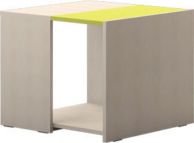 Trio Kinder Nachttisch Hölzernes Green-Maple 54x47x56cm