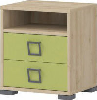 NS2 Masa de noapte pentru copii Lemn Beech-Olive 44x37x50cm