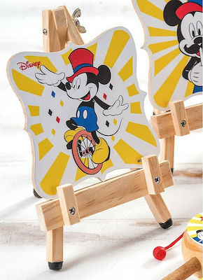 Christening Favor with Easel Mickey made of Wood