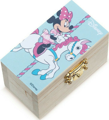 Christening Favor with Box Σεντούκι Minnie made of Wood 48pcs