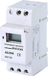 Alion AHC15A Ψηφιακός Χρονοδιακόπτης Ράγας Εβδομαδιαίος με Εφεδρεία 15 Ημέρες 24V