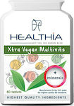 Healthia Xtra Vegan Multivitamins + Minerals Vitamin for Immune System Boost 60 tabs