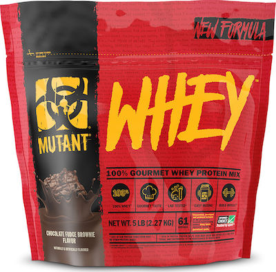 Mutant Gourmet Whey Protein Mix Суроватъчна Протеин с Вкус на Шоколадово брауни с фъдж 2.27kg